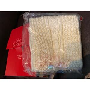 VTG 1983 Avon Fringed Scarf Off White Colorful Coordinates NIB Grannycore Winter